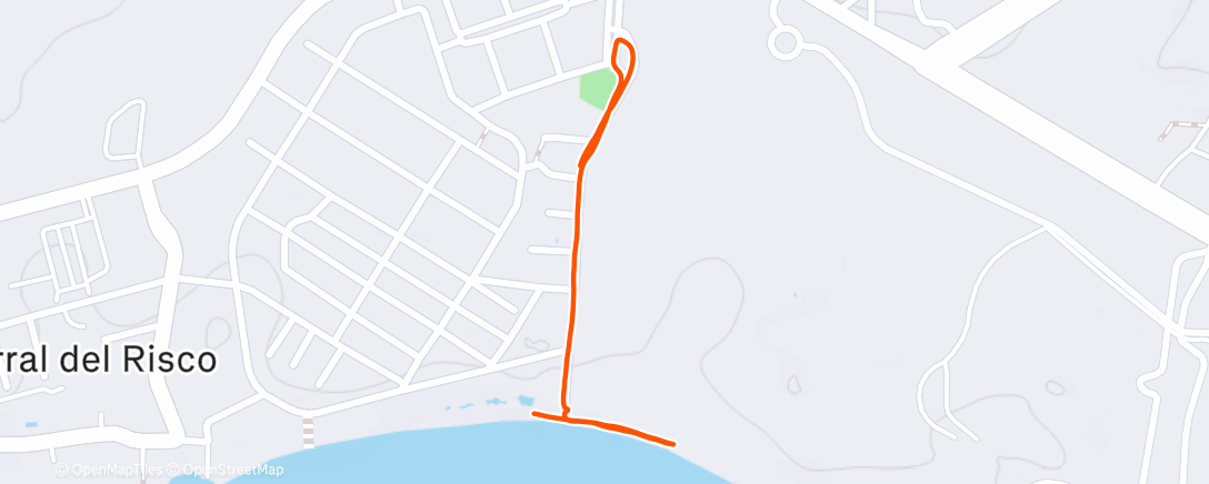 Map of the activity, Morning Run