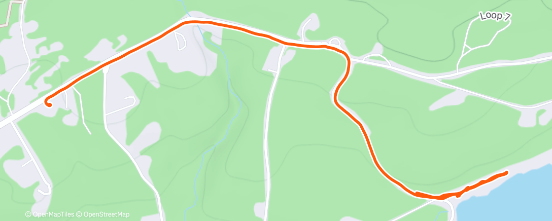 Map of the activity, North south lake