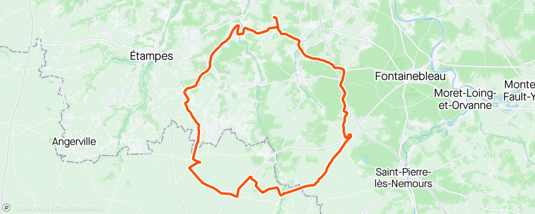 Map of the activity, Solo du mercredi 100k ☑️