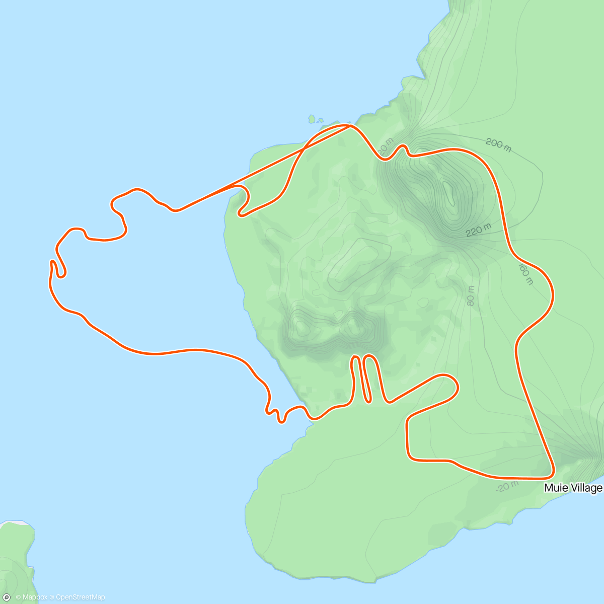 Map of the activity, ZWIFT.