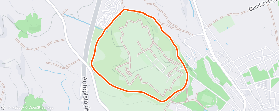 Map of the activity, Morning Walk