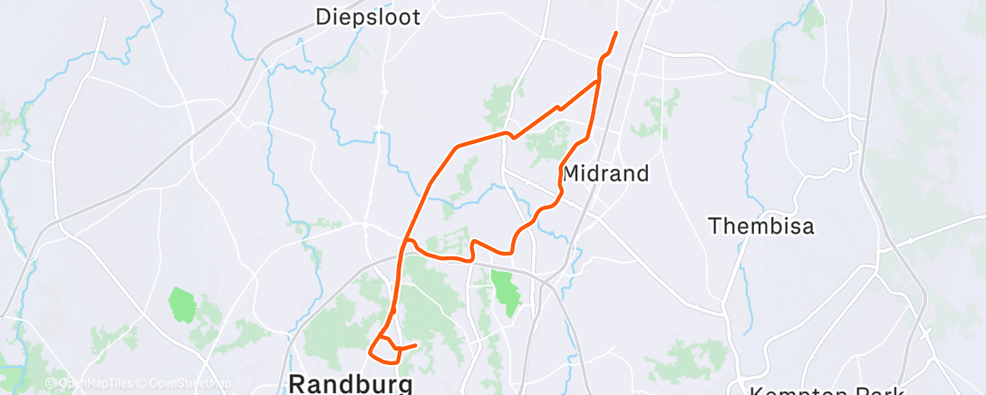 Map of the activity, Morning Ride