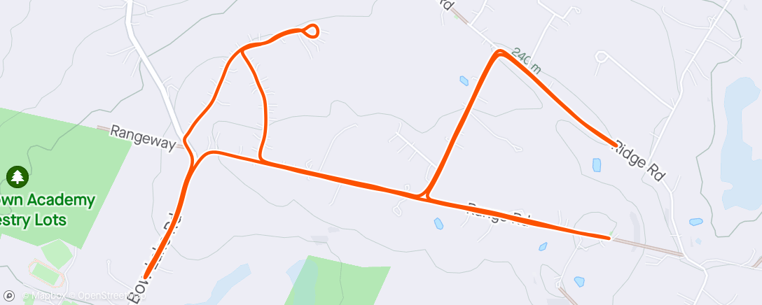 Map of the activity, Morning Run- stroller