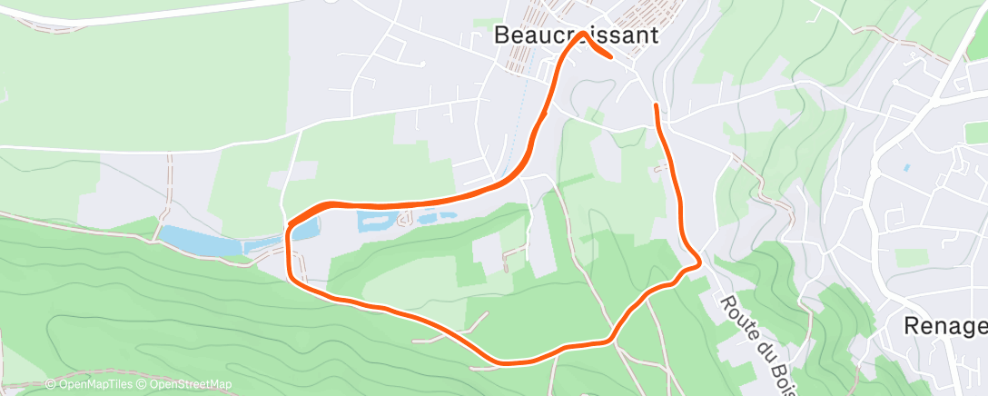 Map of the activity, Run 7K