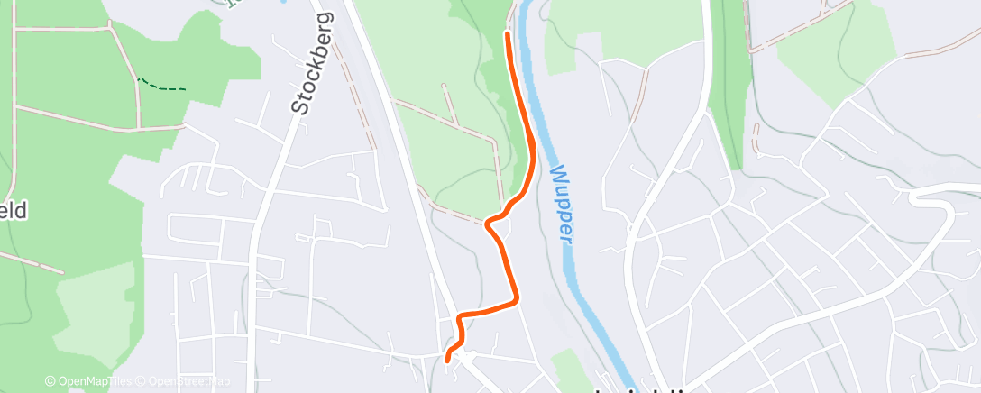 Map of the activity, Lauf am Nachmittag