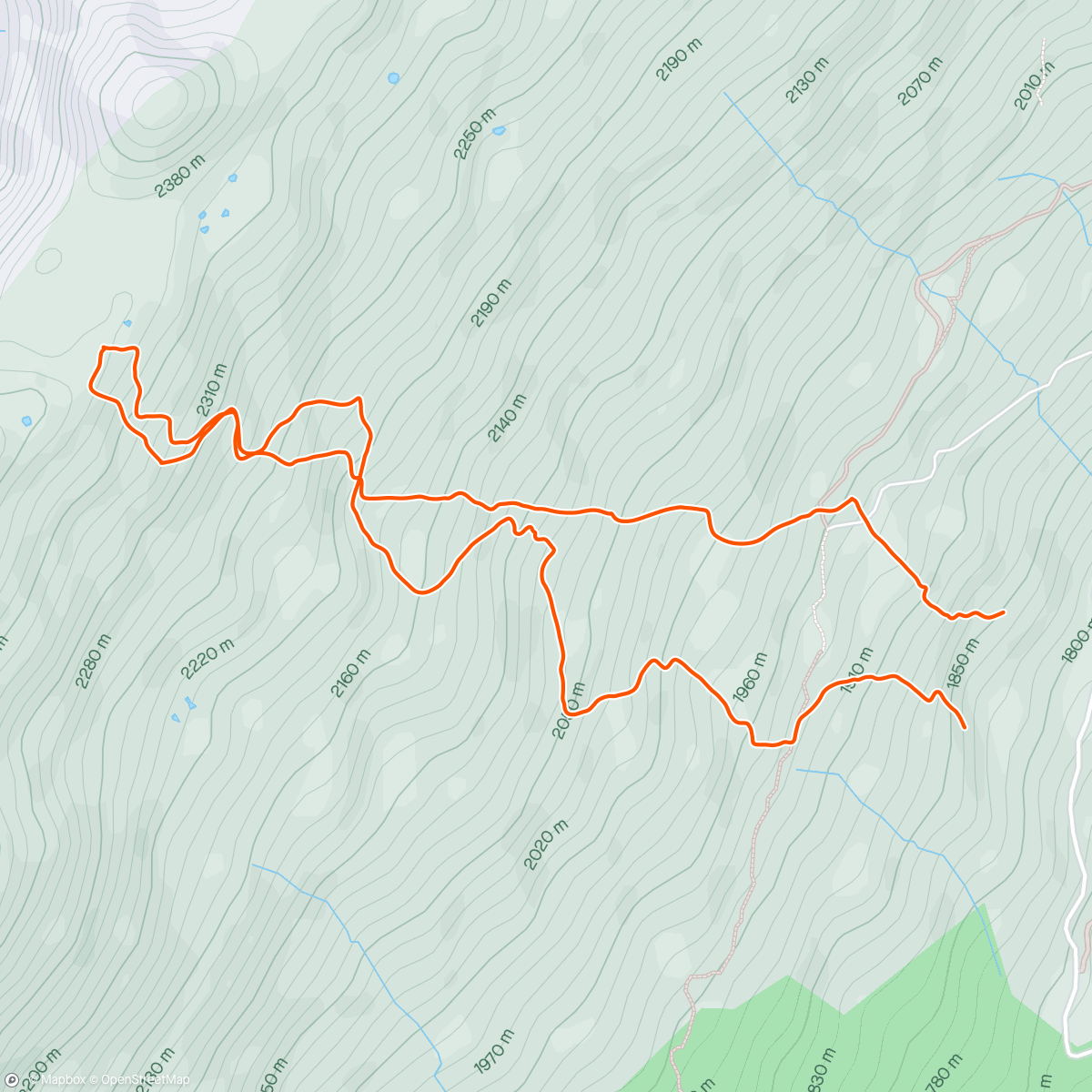 Map of the activity, Around Crap Grisch Plaggenhorn Skitour