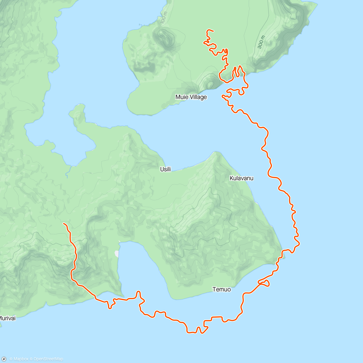 Map of the activity, Zwift - Canopies and Coastlines