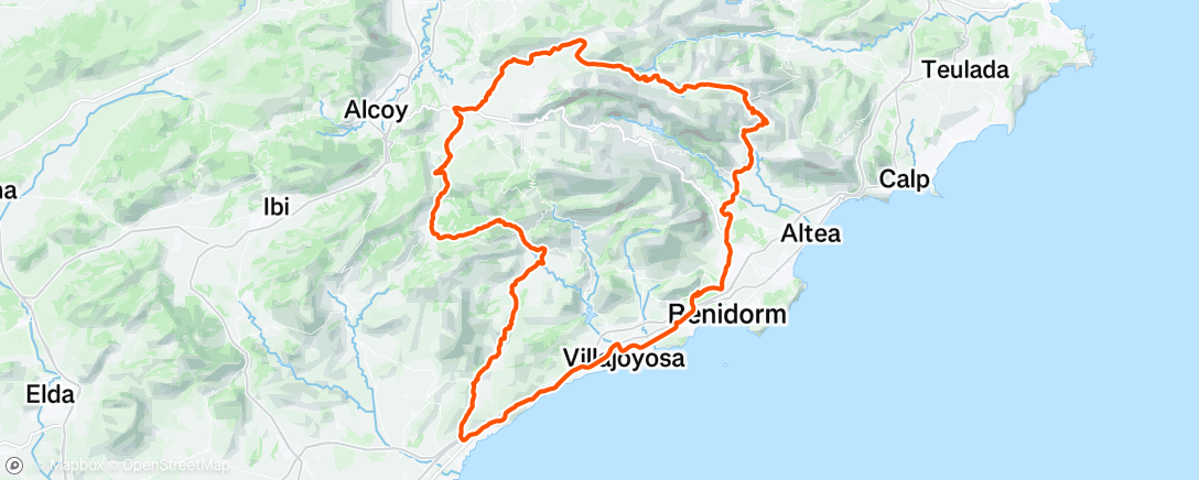 Map of the activity, Morning Ride