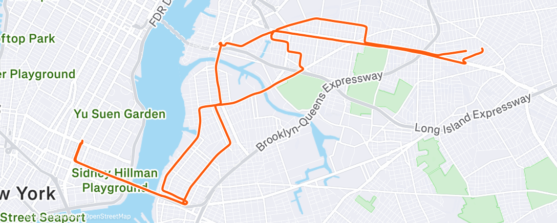 Map of the activity, Evening Ride