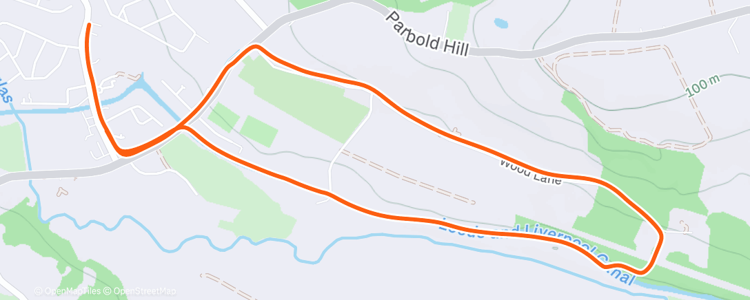 Map of the activity, Lunch Run