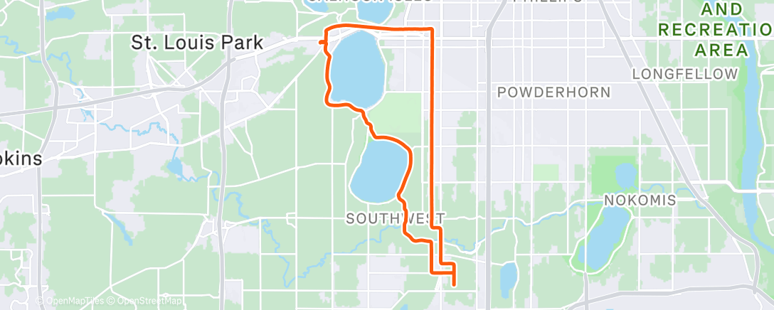 Map of the activity, Morning Ride