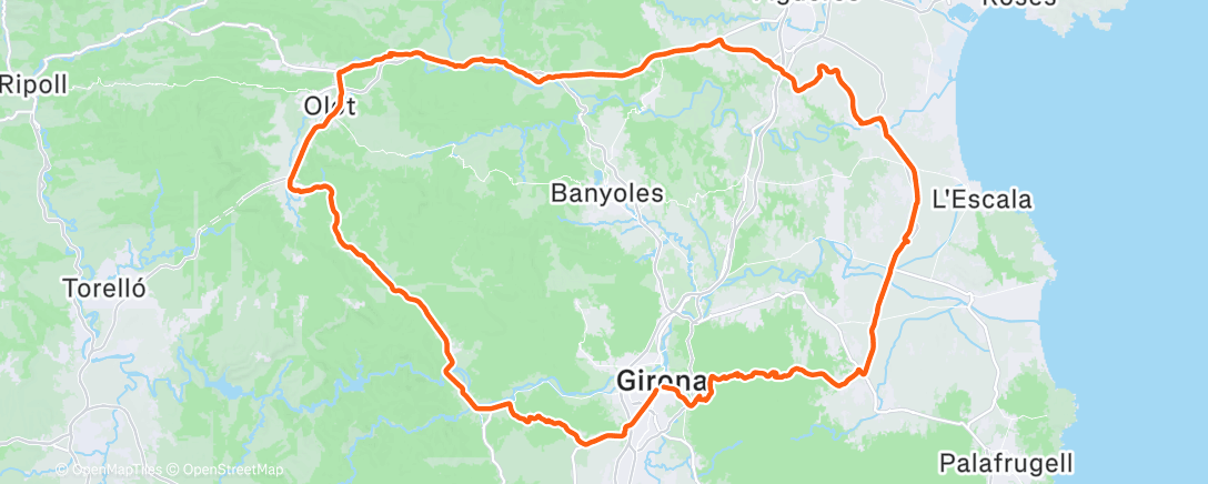 Map of the activity, Morning Ride