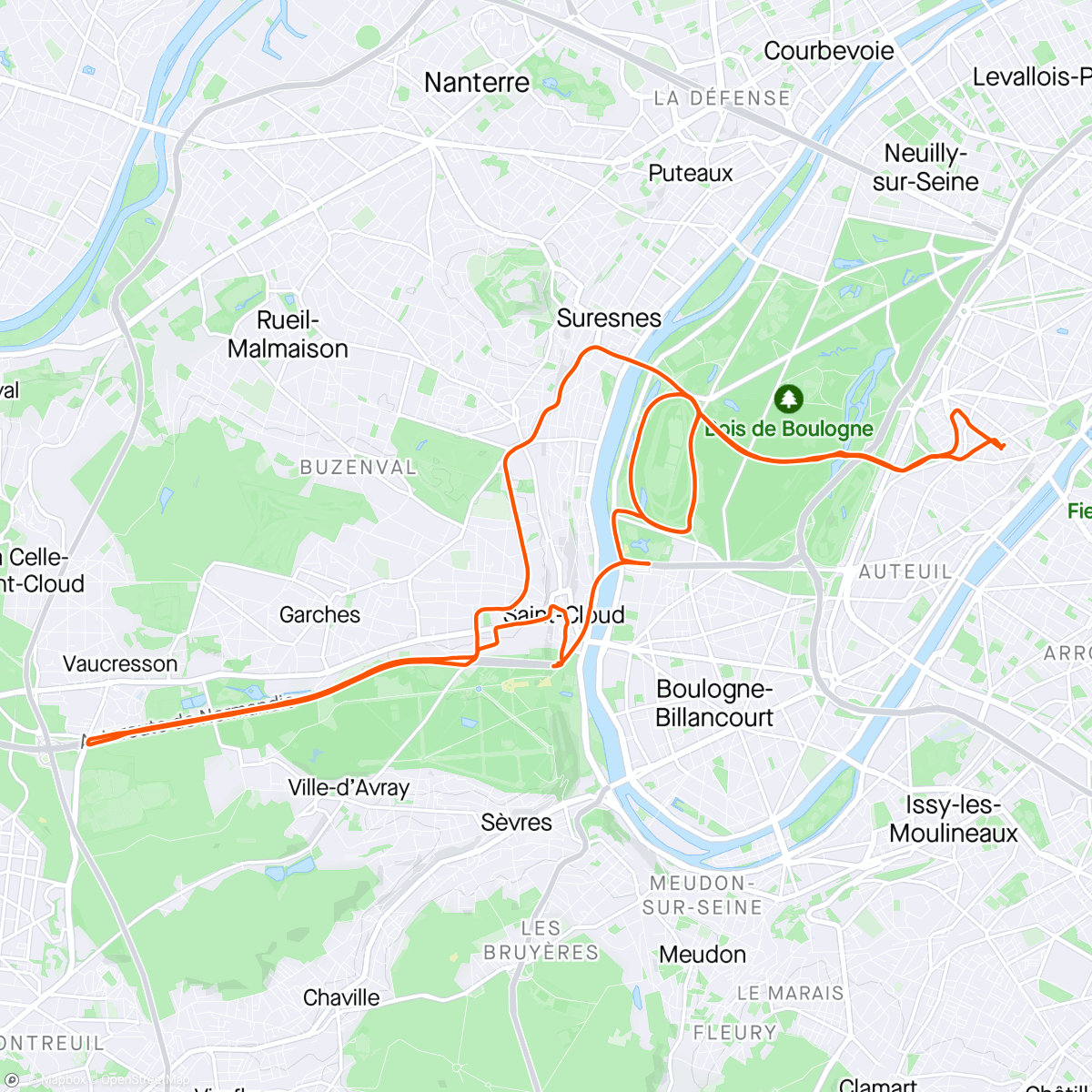 Map of the activity, En goguette sur l’A13