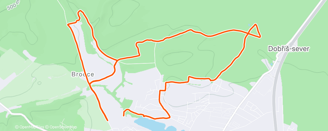 Map of the activity, Lunch Walk