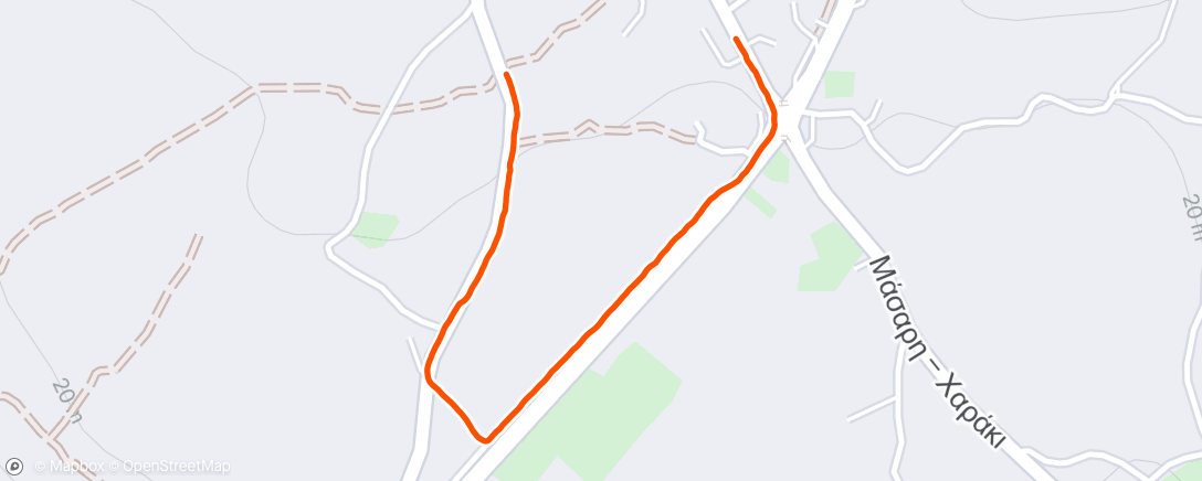 Map of the activity, Morning walk