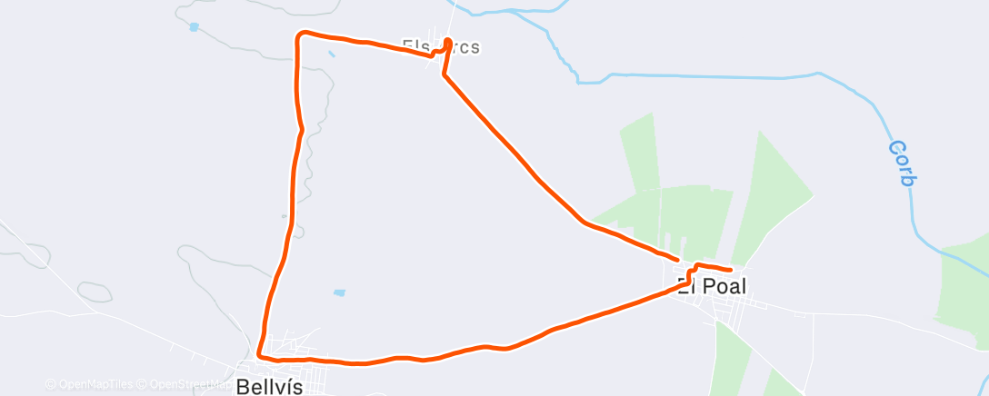 Map of the activity, 10K