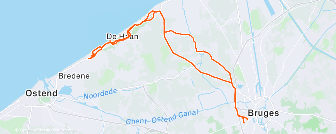 Map of the activity, Middagrit