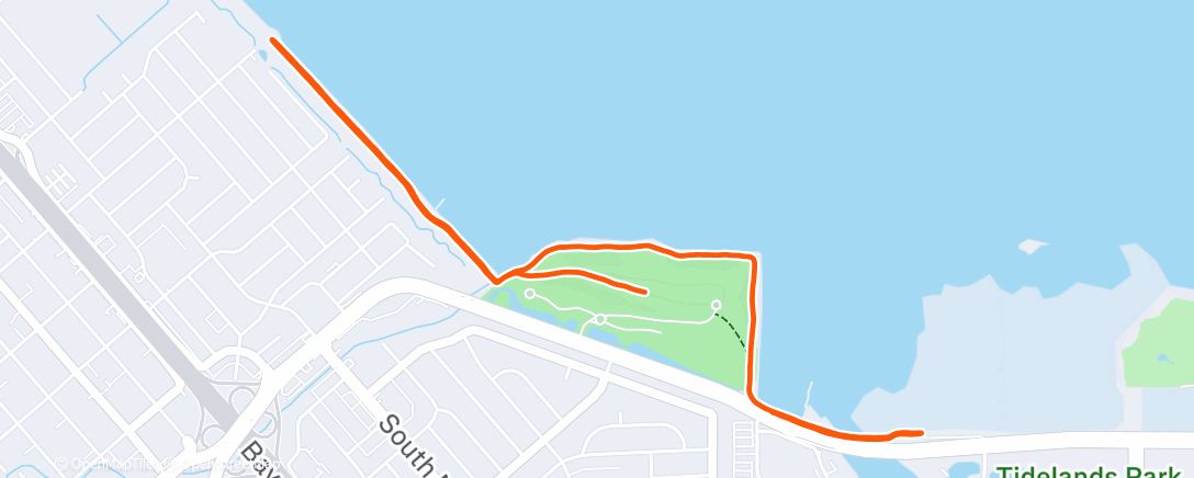 Map of the activity, Treeathlon Run