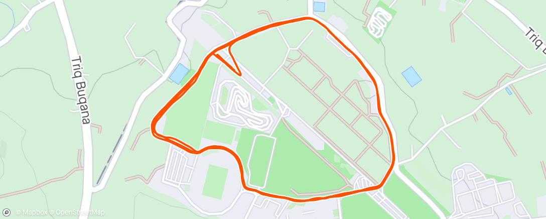 Map of the activity, Run Test