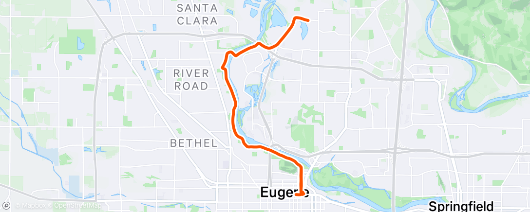 Map of the activity, Afternoon Ride