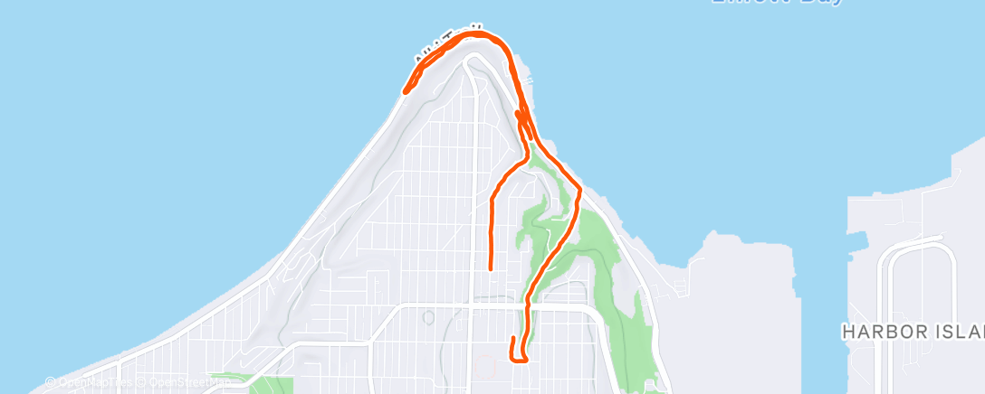 Map of the activity, Morning Run