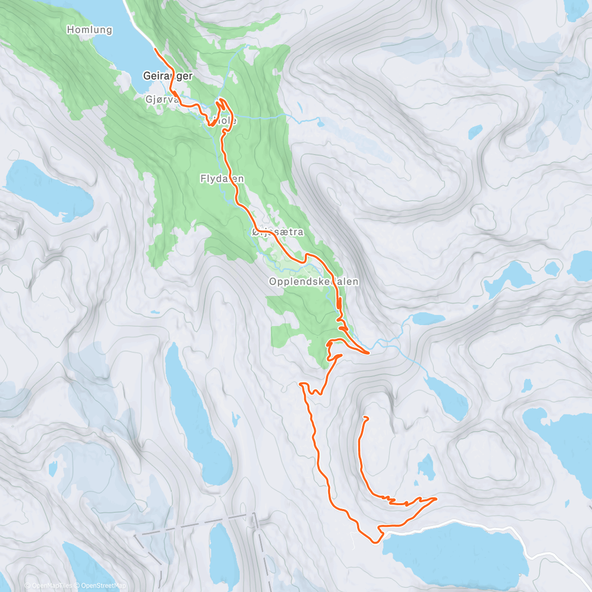 Map of the activity, ROUVY - Dalsnibba from Geiranger | Norway