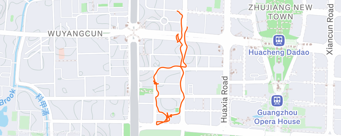 Map of the activity, Полуденная ходьба