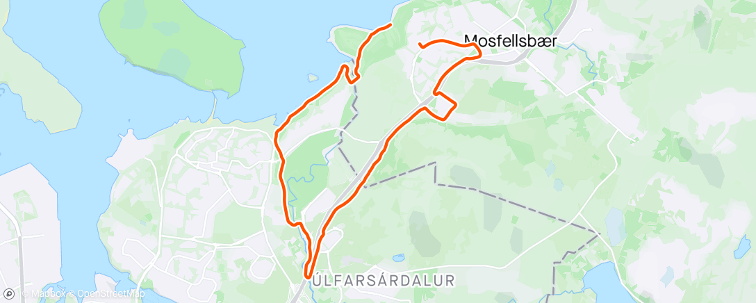 Map of the activity, Aðeins að prófa öxlina á hjólinu