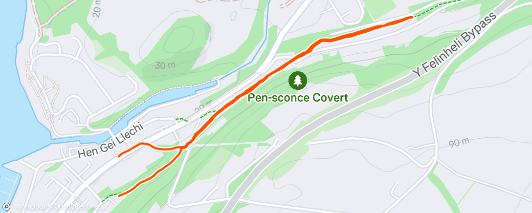 Map of the activity, Afternoon Walk