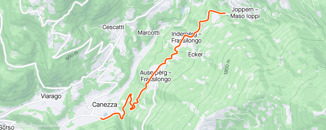 アクティビティ「ROUVY - Tour of the Alps 2024 | Stage 5 - Levico Terme」の地図
