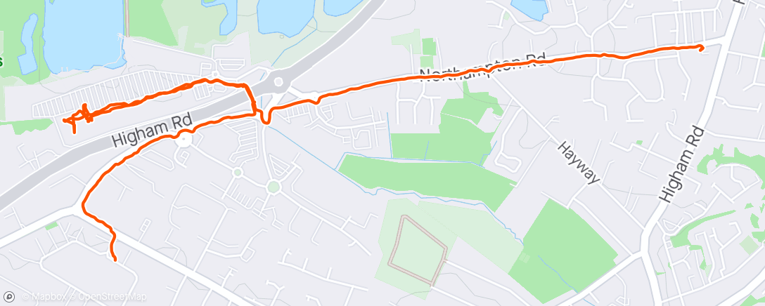 Map of the activity, 55 of 150 🚶‍♀️🐕