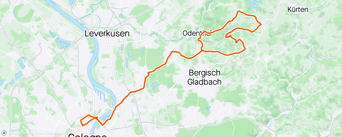 Mapa de la actividad (Radfahren)