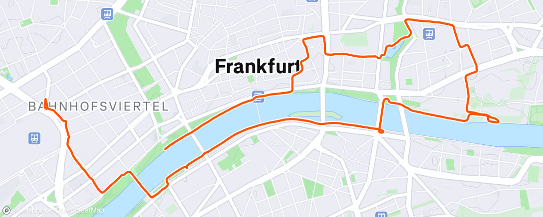 Map of the activity, Morning Run