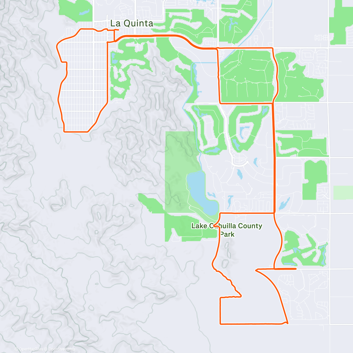 Map of the activity, Christmas sprawl