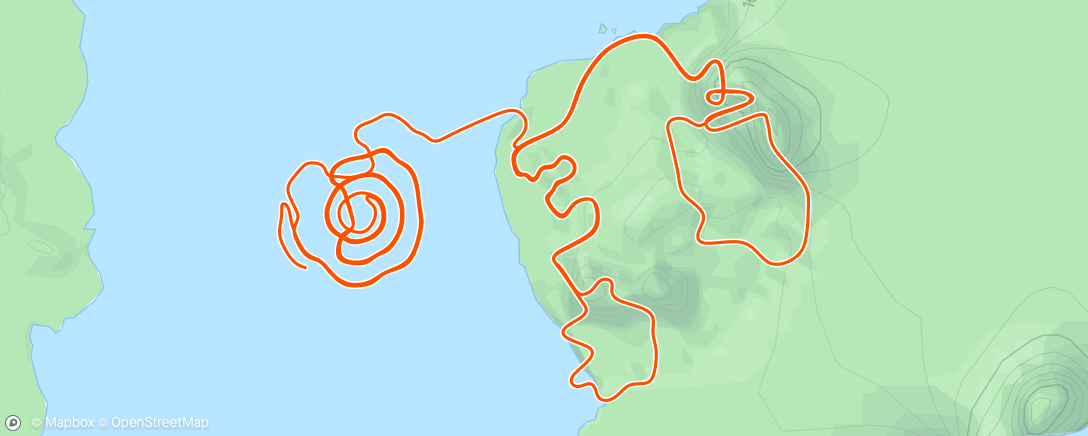 Map of the activity, 2024-04-30 Zwift "hairpin wizard" 🧙