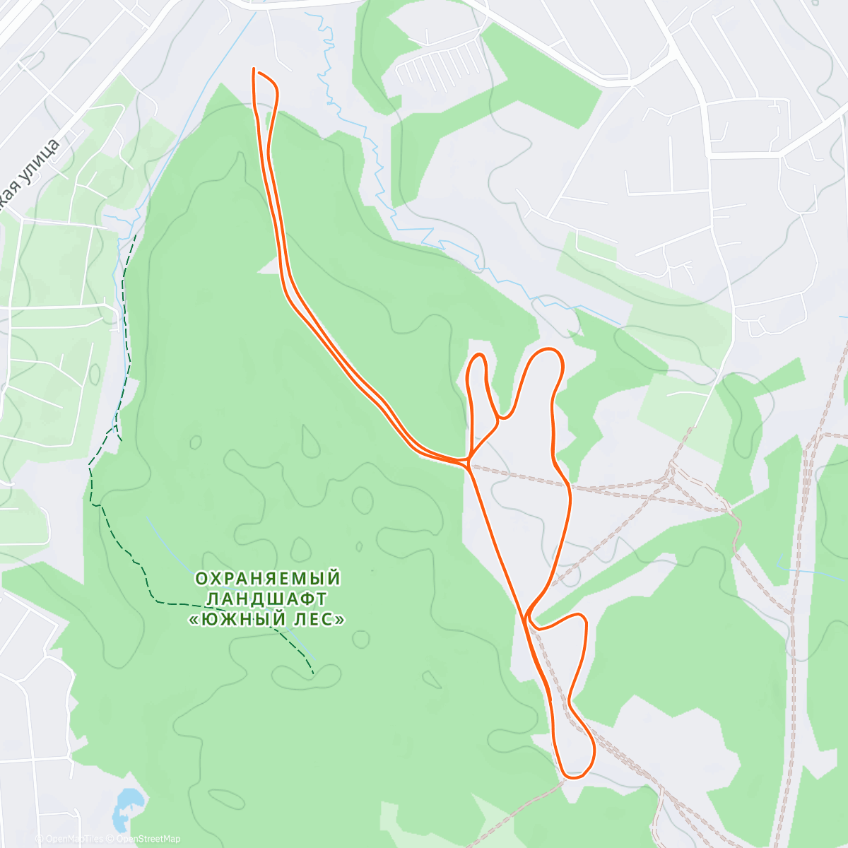 Map of the activity, Лыжи, л/б "Динамо"