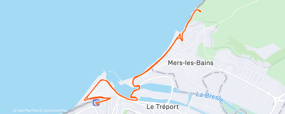 Map of the activity, Footing familial de Noël.... seul! 😅