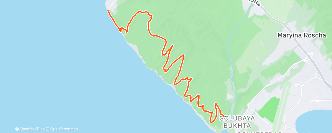 Map of the activity, Утренний забег