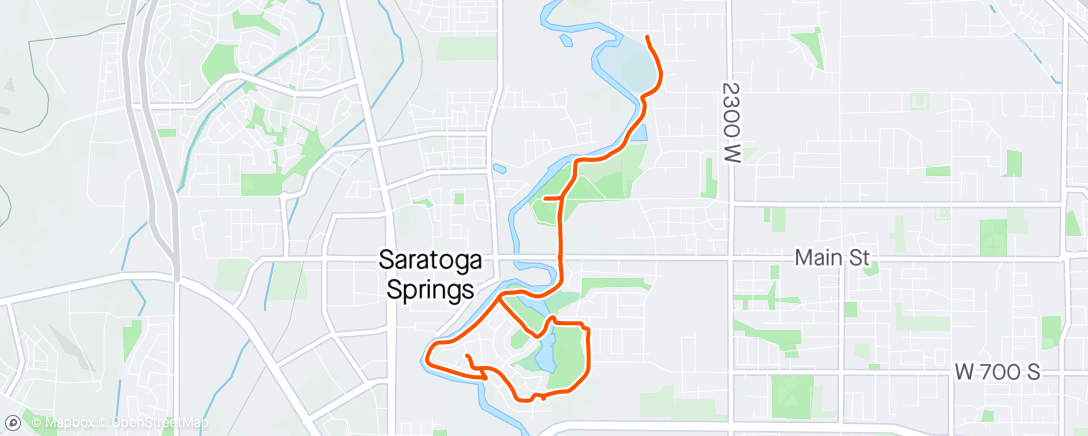 Map of the activity, Family Bike Ride