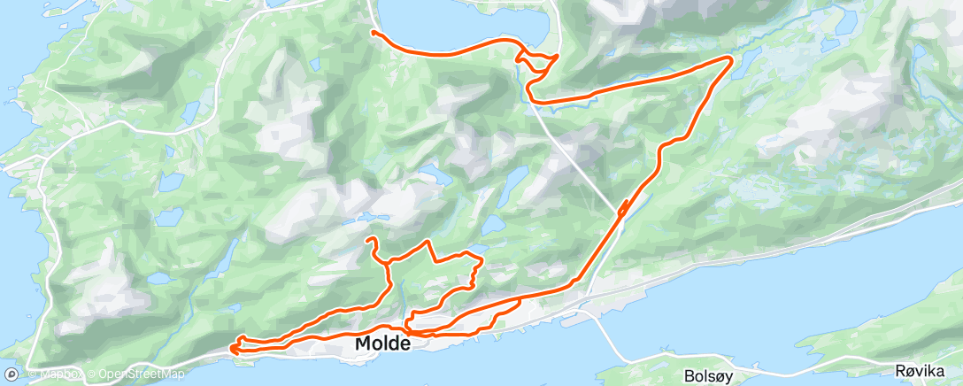 Map of the activity, Lt1 - økt med ymse butikkbesøk og skravlepause i marka