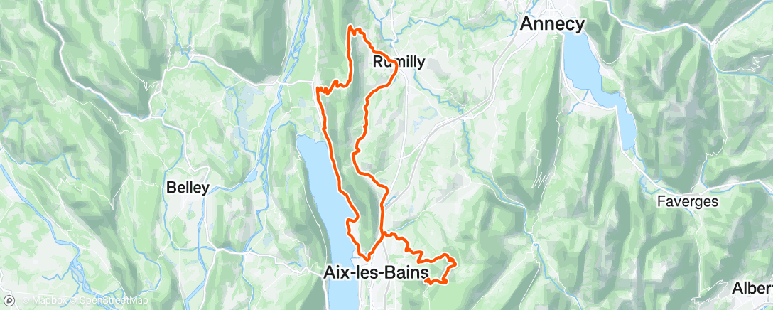 Map of the activity, Endurance plaisir