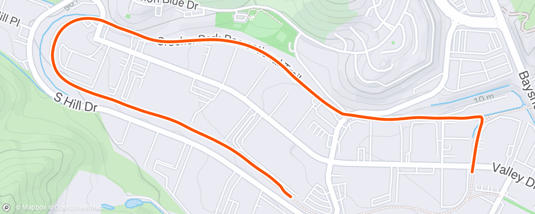 Map of the activity, Lunch Run