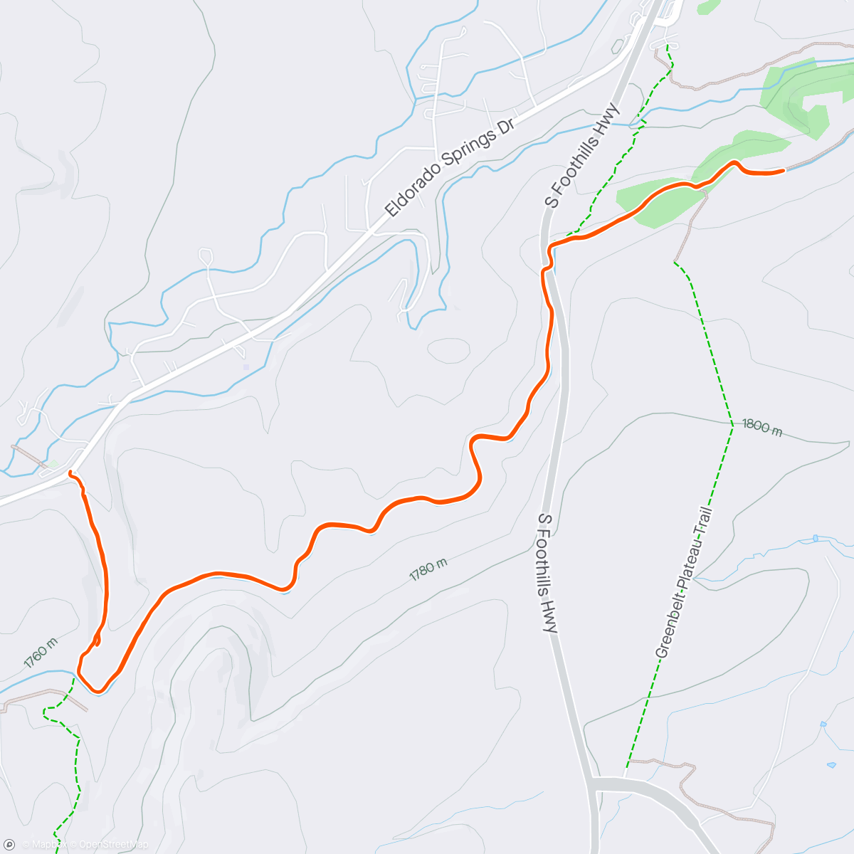 Map of the activity, Community Ditch