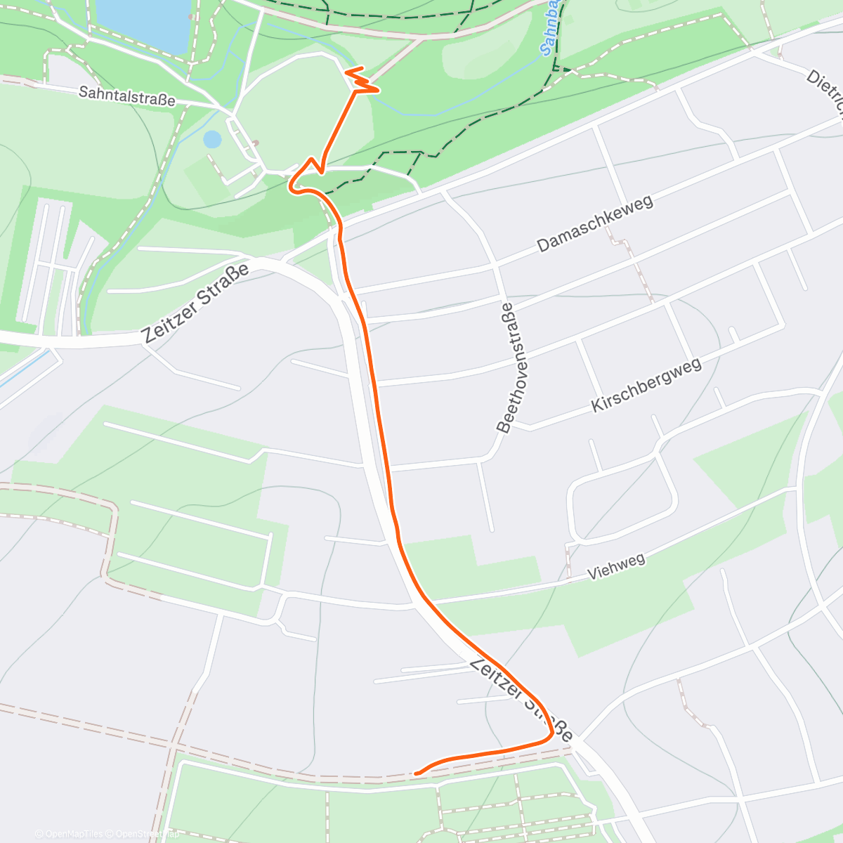 Карта физической активности (Abendspaziergang)