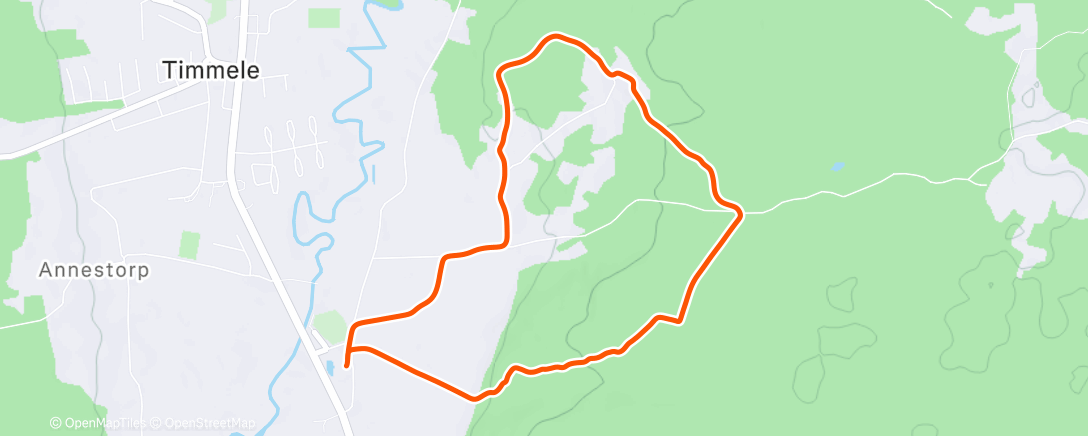 Map of the activity, Morning Trail Run