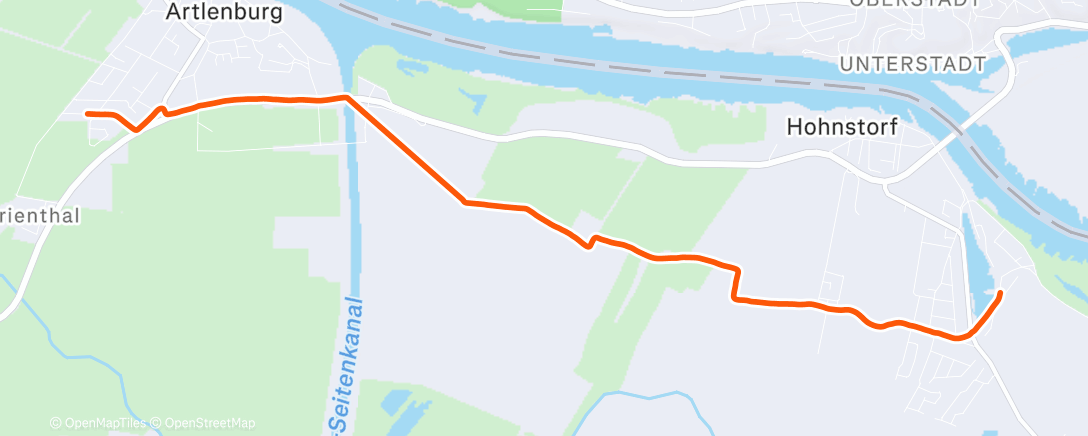 Mapa de la actividad (Mittagslauf)