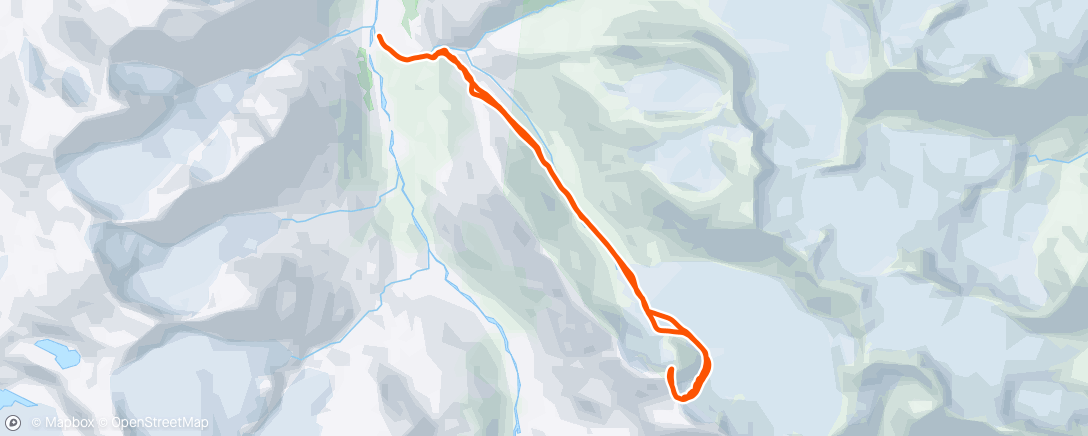 Map of the activity, Vestre Tverrbottinden (2110 moh)