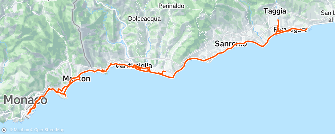 Map of the activity, Morning Ride