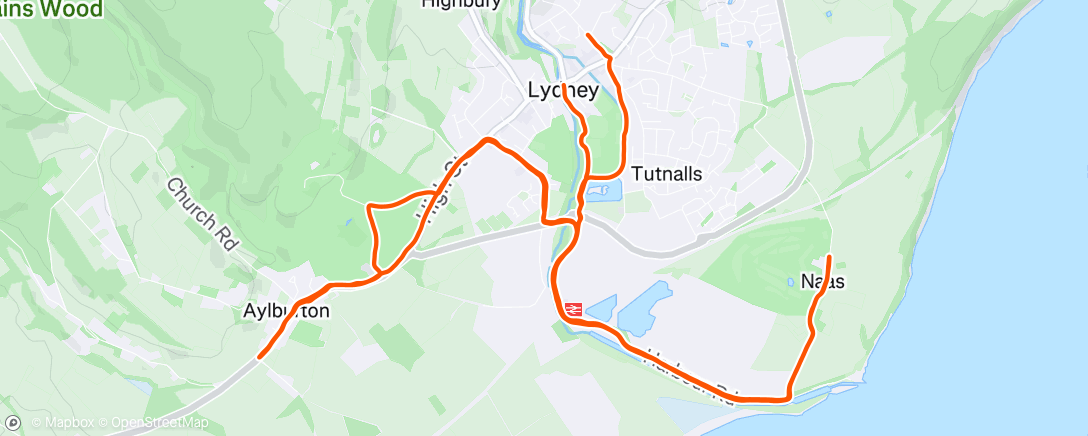 Map of the activity, Morning Run