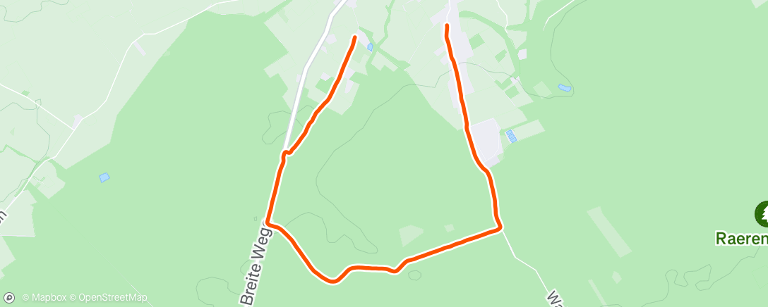 Map of the activity, Lauf am Nachmittag